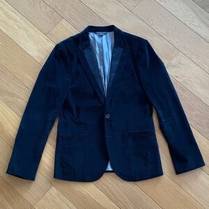 Armani Exchange Black Velvet Jacket - Men's Small